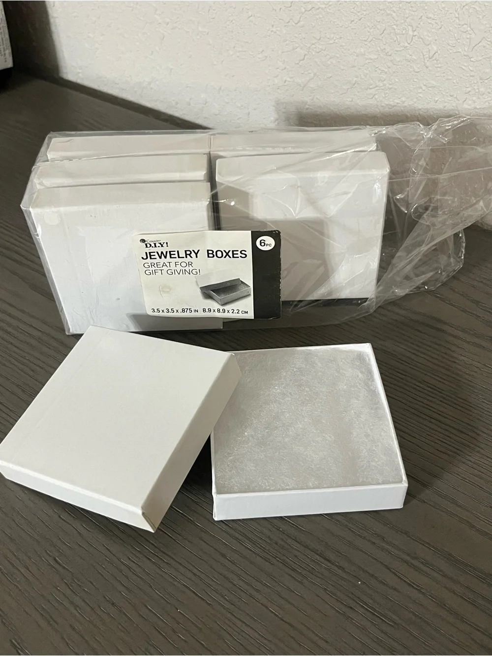 White DIY Jewelry Boxes - Pack of 6